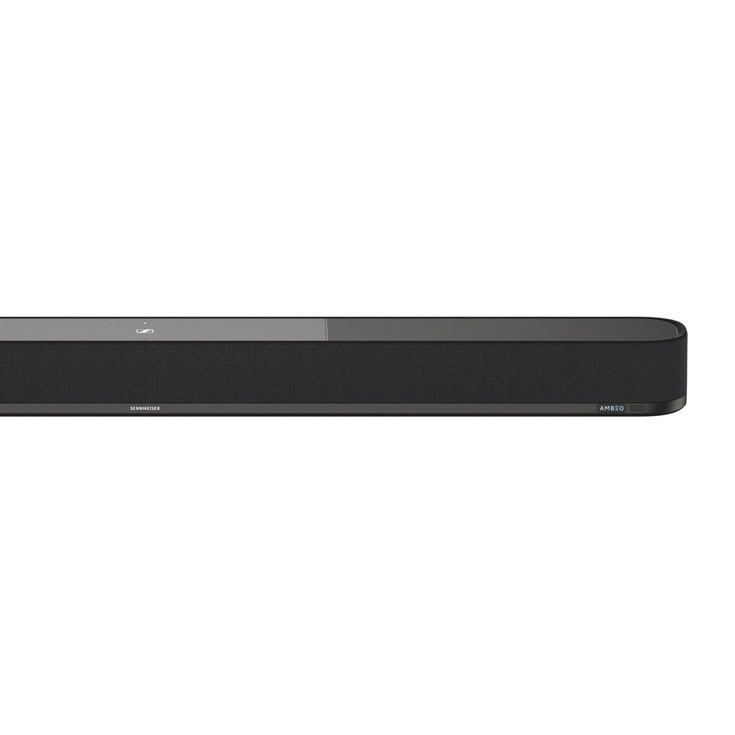 Sennheiser AMBEO Soundbar Plus Black — front view, white background