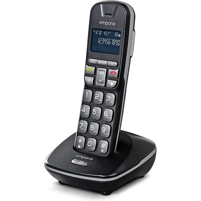 Emporia TALKHOME DECT TH-21-UK Amplified cordless telephone with large LCD display and hands-free speakerphone