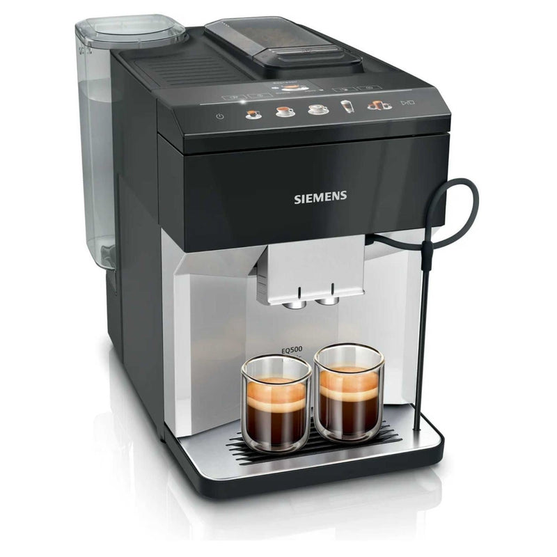 Siemens EQ500 Classic Bean‑to‑Cup Coffee Machine | TP515GB1 (Daylight Silver / Piano Black)