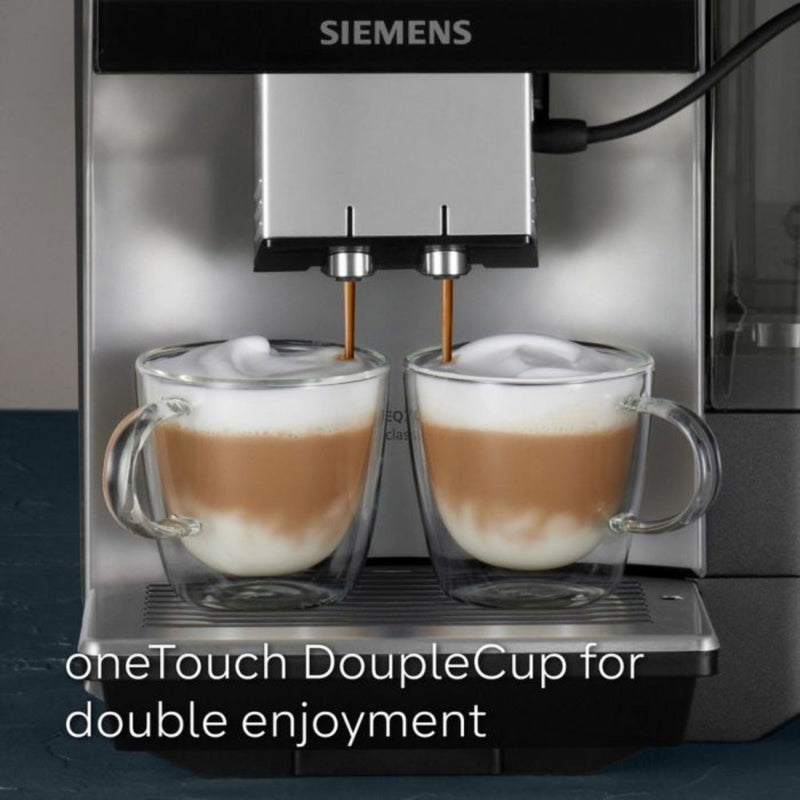 Siemens EQ500 Classic Bean‑to‑Cup Coffee Machine | TP515GB1 (Daylight Silver / Piano Black)