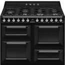 Smeg Victoria 110CM Dual Fuel Range Cooker - Black | TR4110BL1