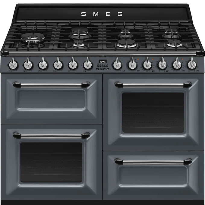 Smeg Victoria 110CM Dual Fuel Range Cooker - Black | TR4110BL1