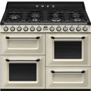 Smeg Victoria 110CM Dual Fuel Range Cooker - Black | TR4110BL1