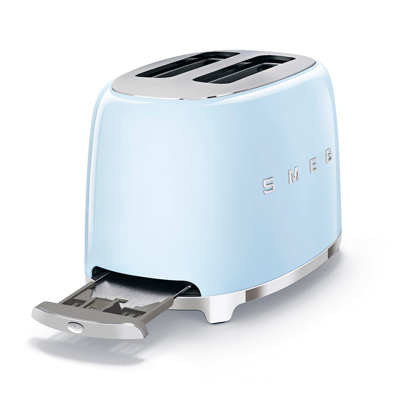 Smeg 50's Retro Style 2 Slice Toaster | Pastel Blue