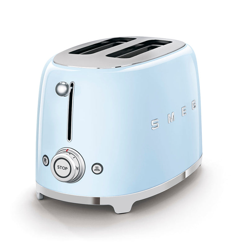 Smeg 50's Retro Style 2 Slice Toaster | Pastel Blue