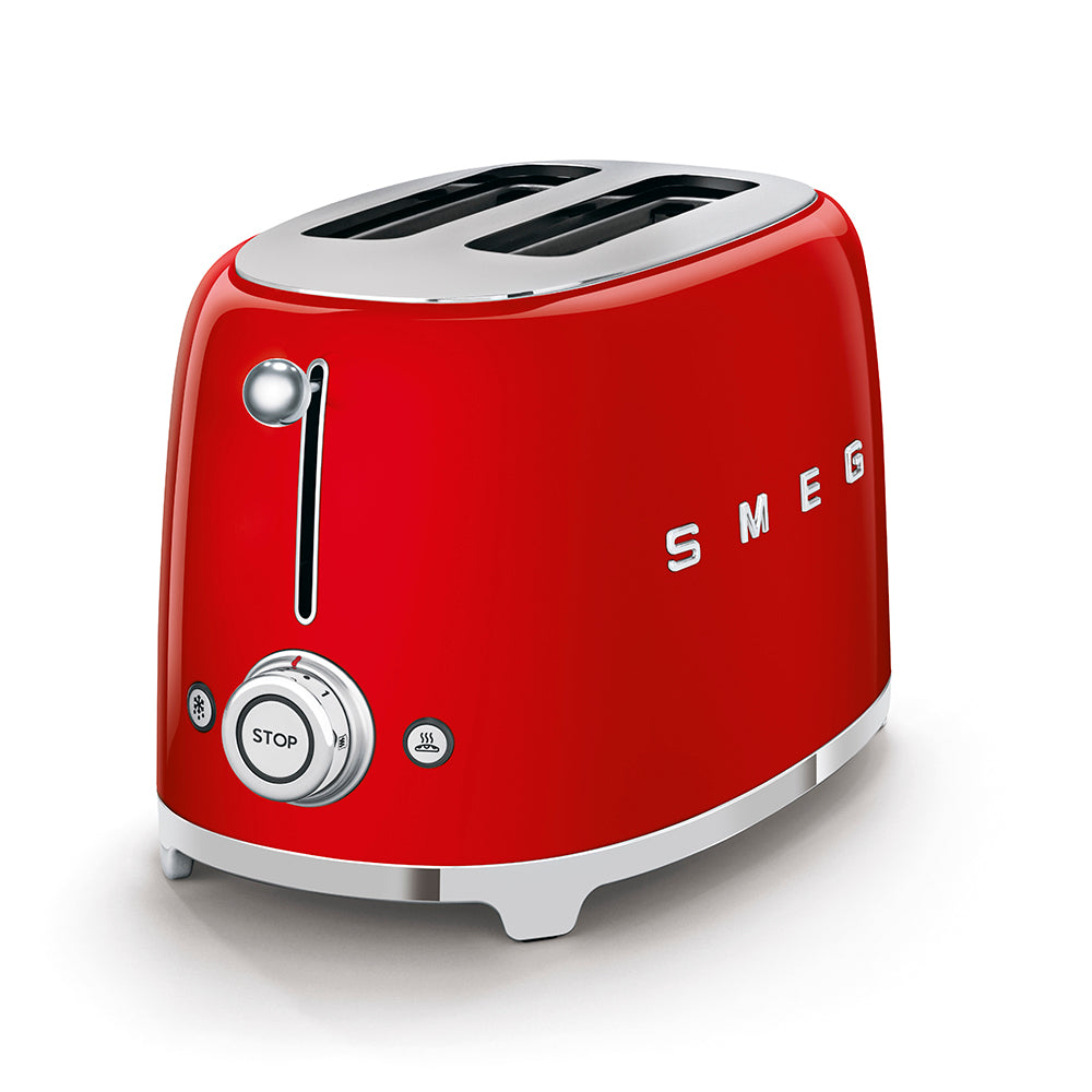 Smeg 50's Retro Style 2 Slice Toaster | Red | TSF01RDUK