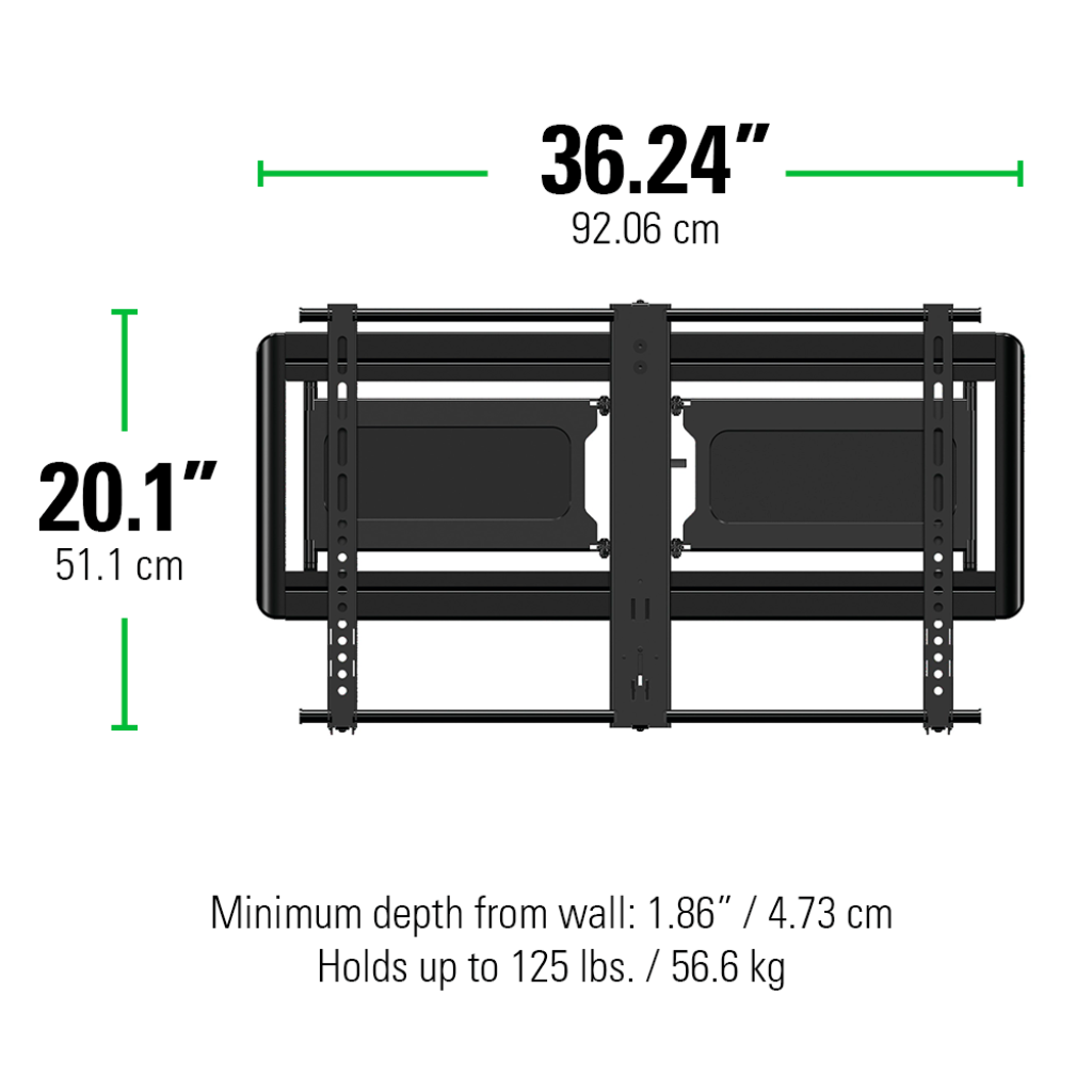 SANUS Slim Full-Motion TV Wall Mount 40"-80" - official product image