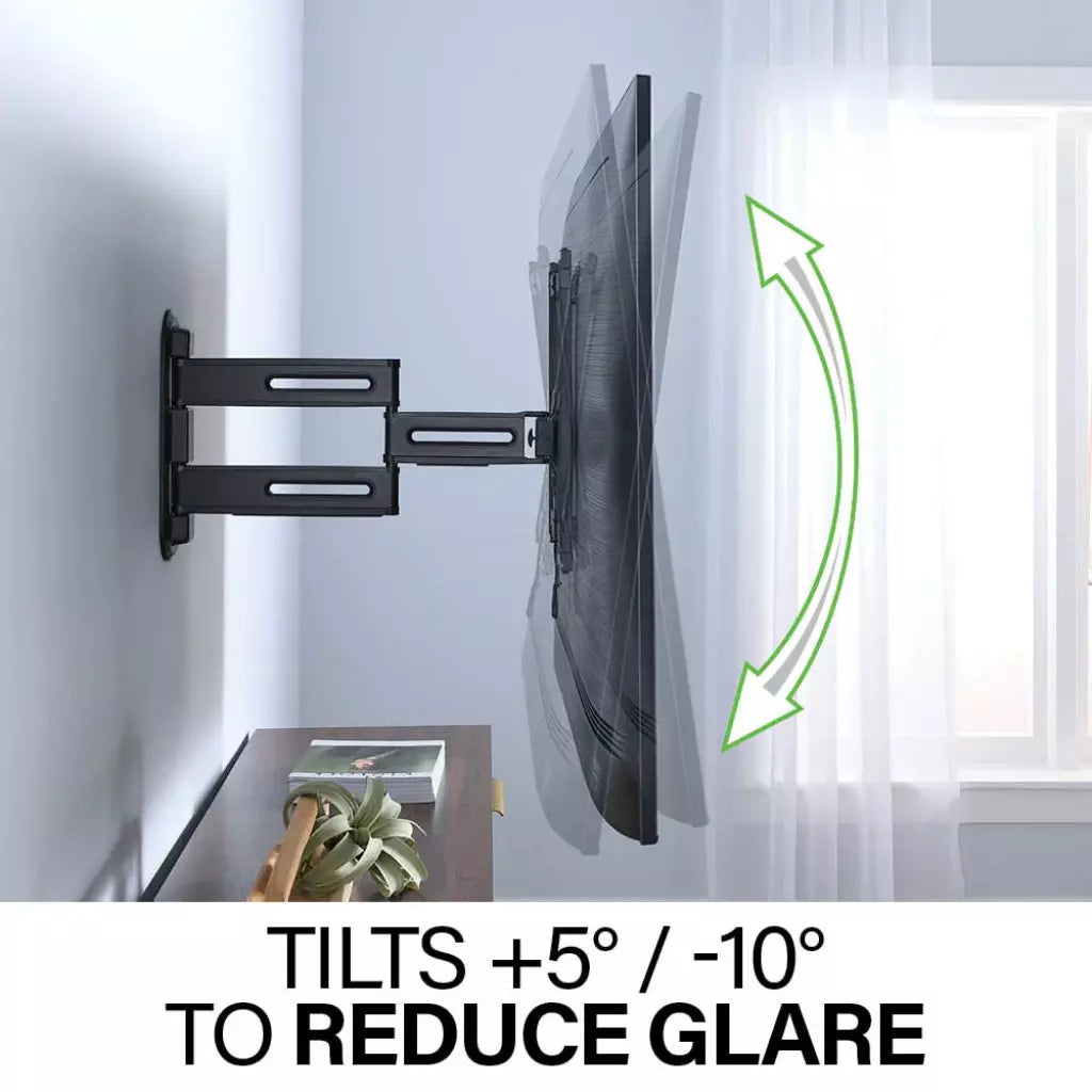 SANUS Advanced Full-Motion 4D + Shift TV Wall Mount 32"-65" - official product image