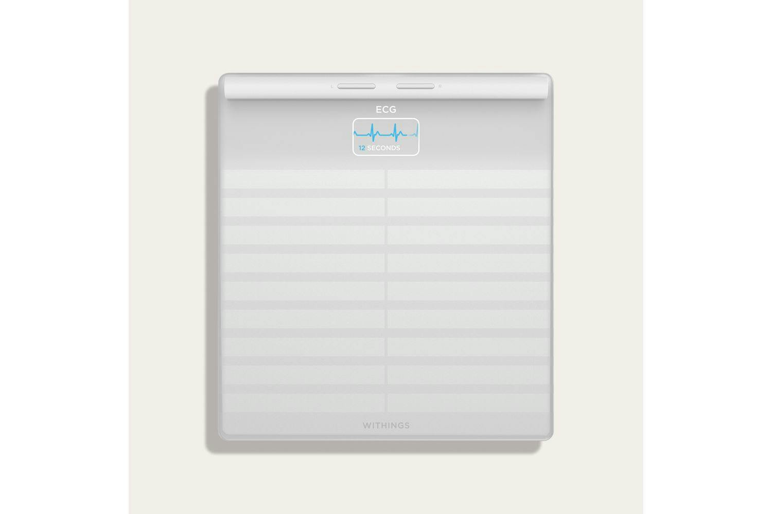Withings Body Scan - Smart Scale with ECG, Body Composition & Segmental Analysis - White | 78-WBS08-White-All-Inter