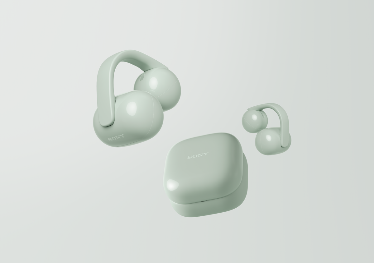 Sony LinkBuds Clip Open-Ear True Wireless Earphones - Green - product view
