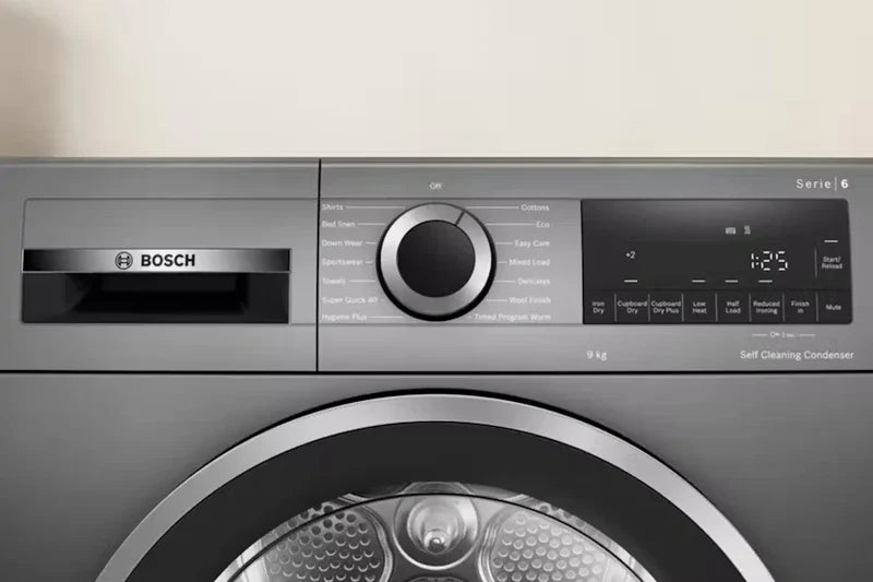 Bosch Series 6 9 kg Heat Pump Tumble Dryer Cast Iron Grey | WQG245R1GB