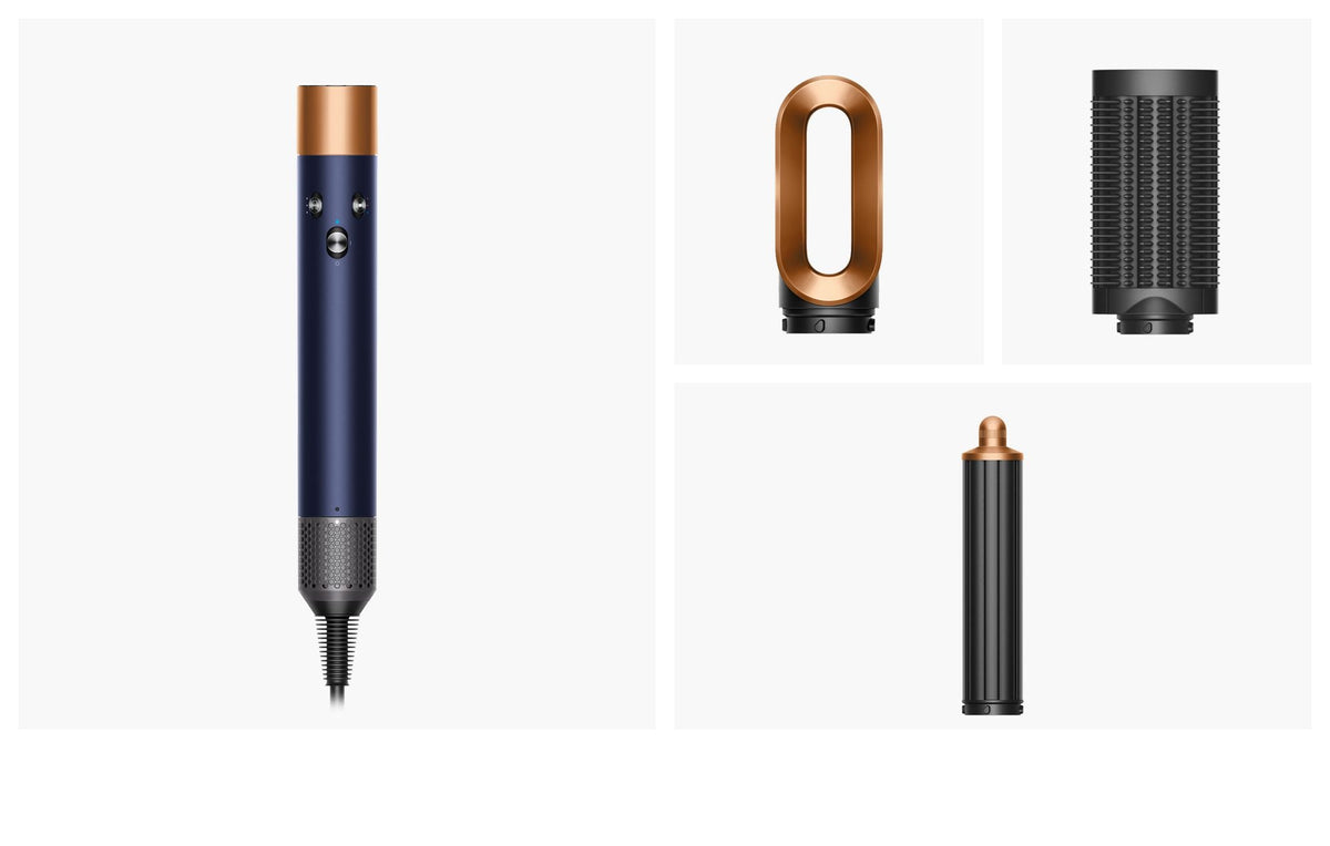 Dyson Airwrap Origin Multi-Styler and Dryer - Prussian Blue/Rich Copper - with included attachments