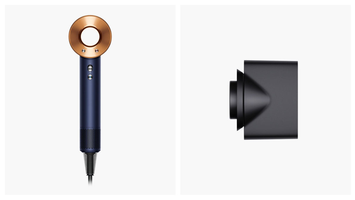 Dyson Supersonic Origin Hair Dryer - Prussian Blue/Rich Copper - with Styling concentrator