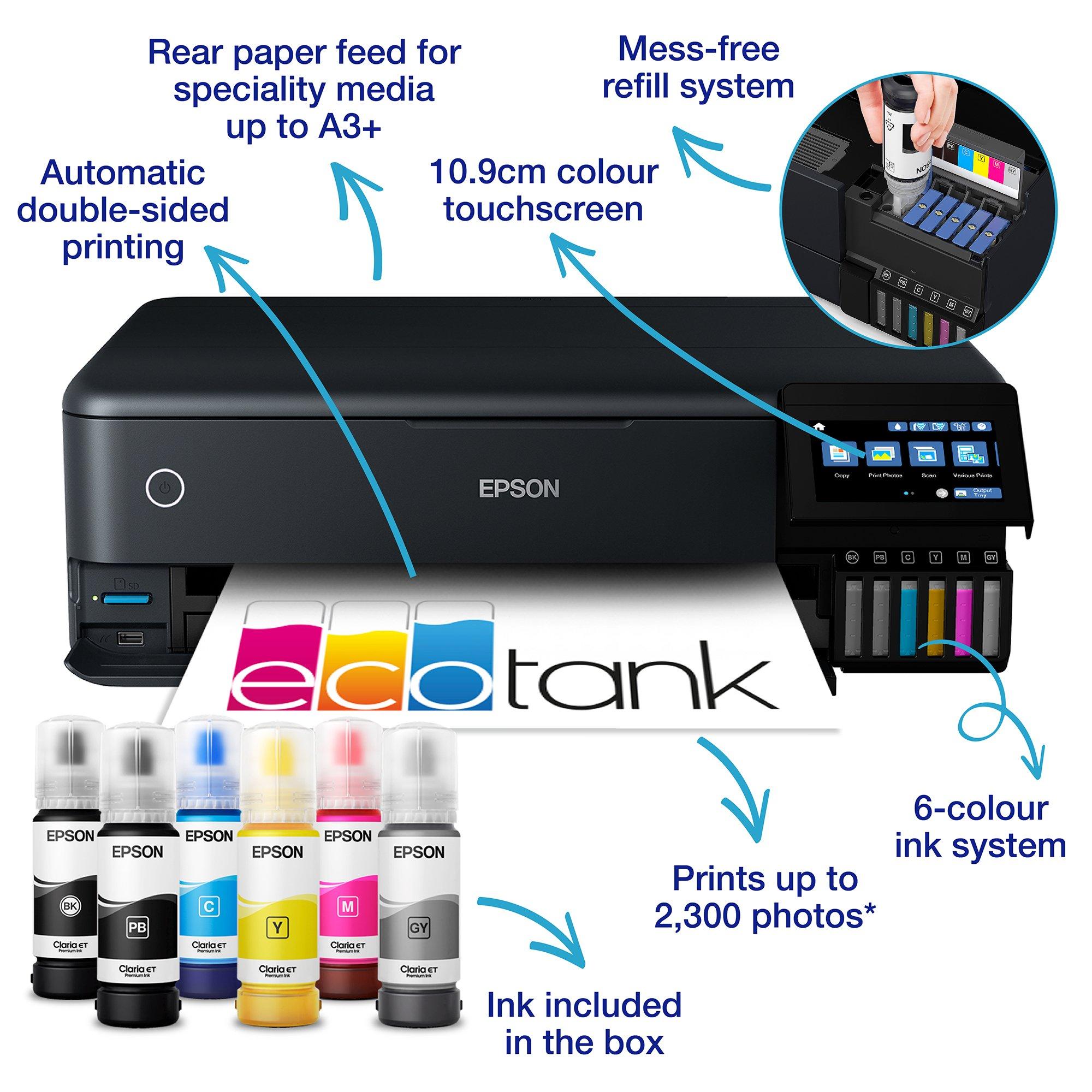 EcoTank ET-8550 A3 Wi-Fi Ink Tank Photo Printer | C11CJ21401CE