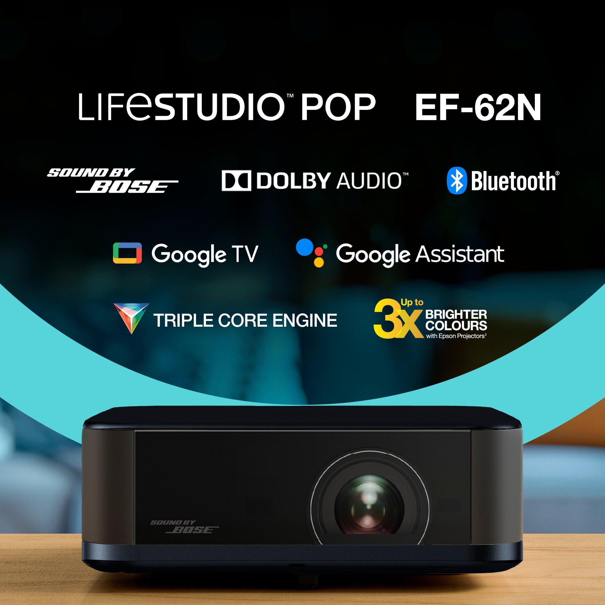 Epson Lifestudio Pop Plus EF-62N 4K Projector - Navy | V11HB73440