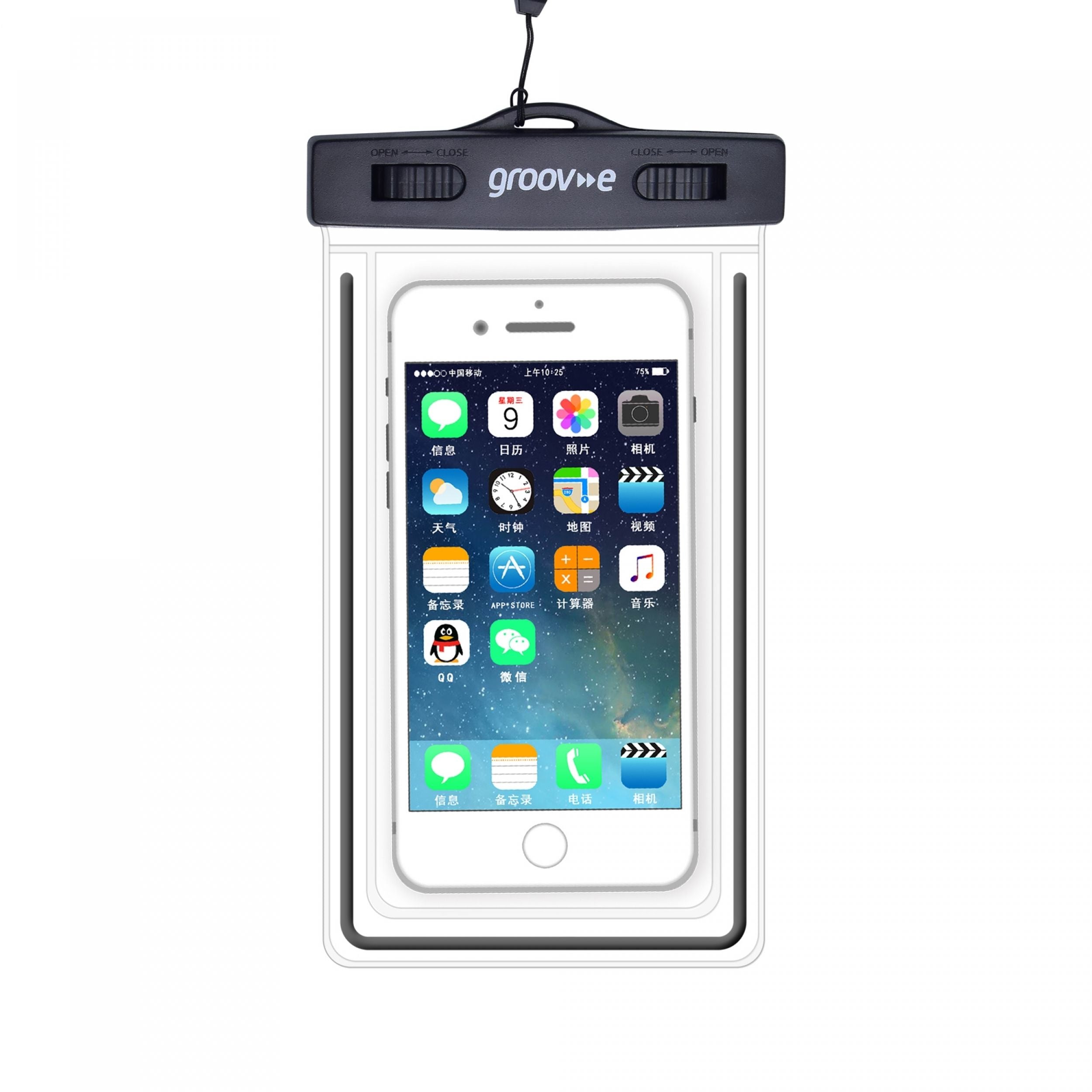 Groov-e Laptop Backpack with USB Charging Access Black - official product image