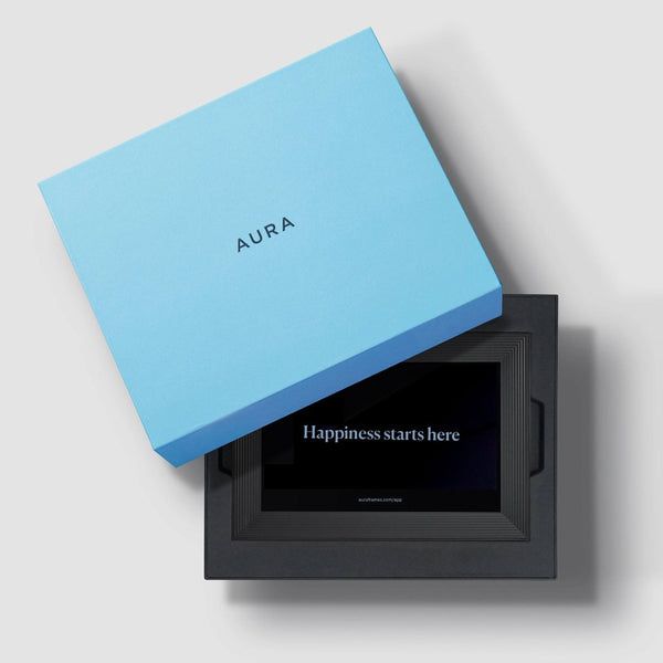 AURA Carver 10.1" WiFi Digital Photo Frame - Gravel | UKA900-BLK Aura Digital Photo Frame Euronics Ireland