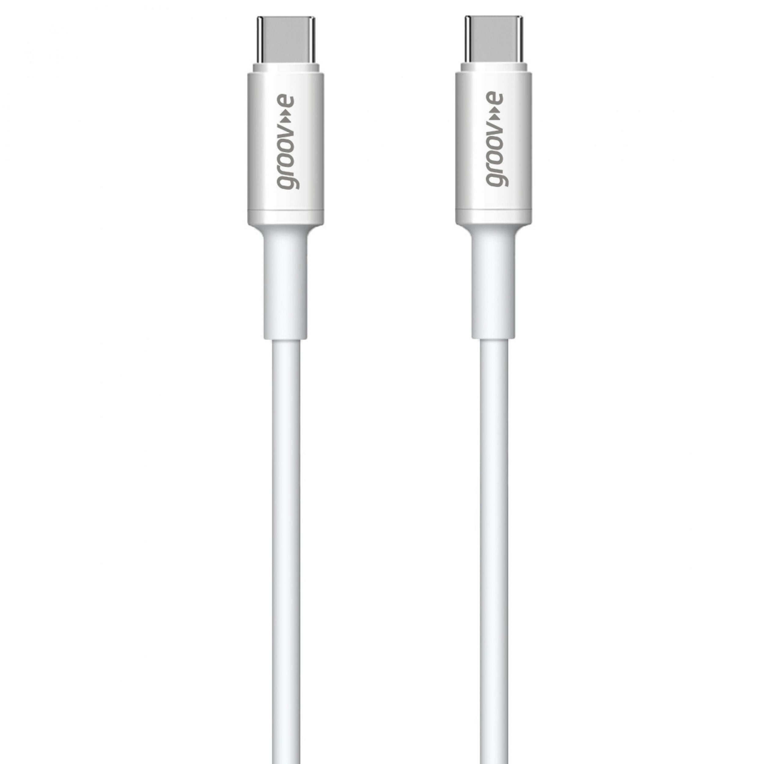 Groov-e Dual USB-A Wall Charger 12W White - official product image