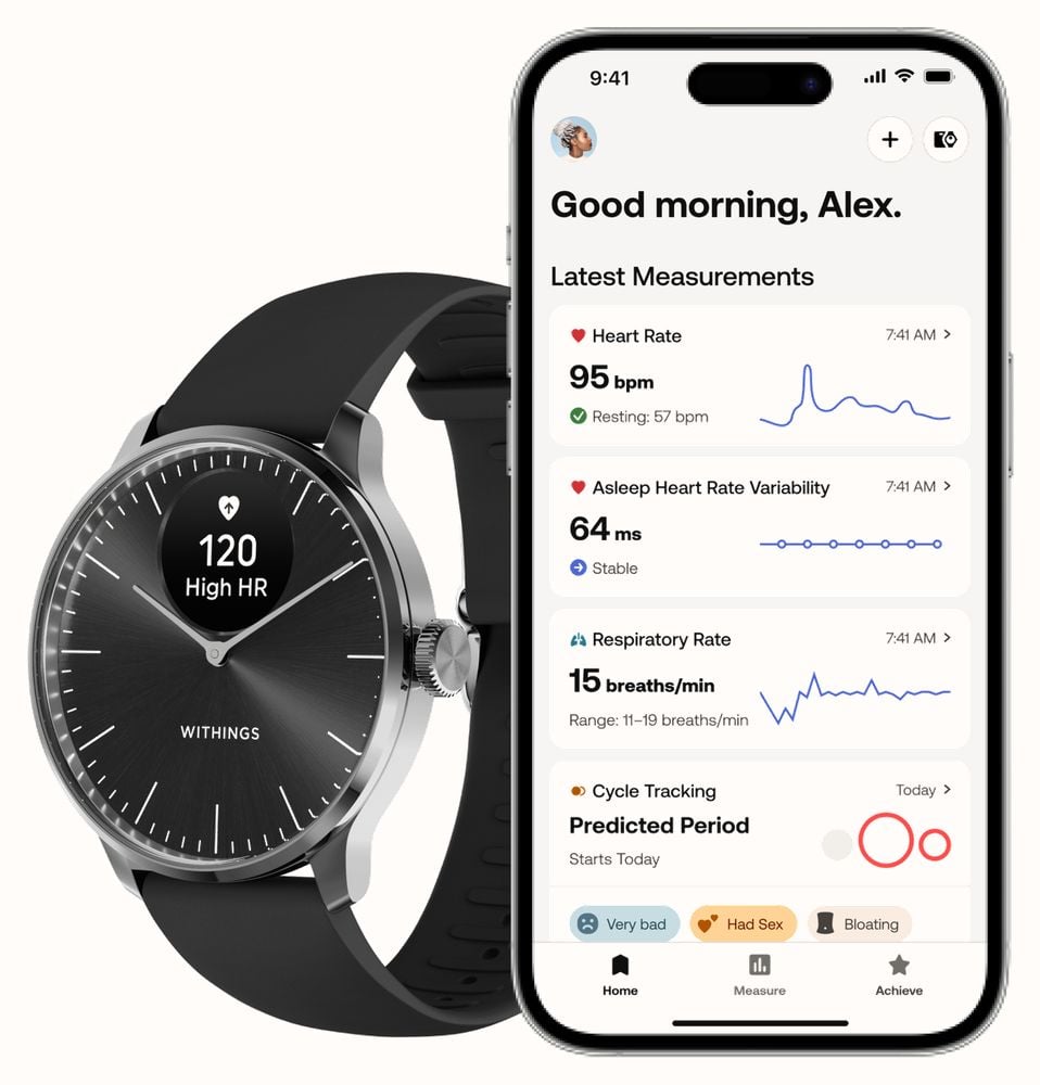 Withings ScanWatch Light - Health Tracking Watch with Heart Rate & SpO2 - Black | 78-HWA11-model 5-All-Int