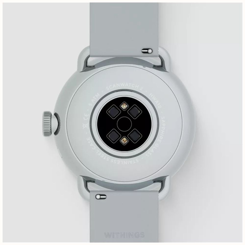 Withings ScanWatch 2 - Advanced Health Monitor with ECG & SpO2 - 38mm White | 78-HWA10-model 2-All-Int