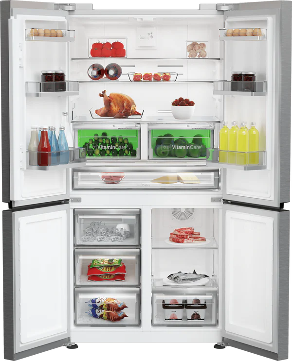 Blomberg 4 Door Fridge Freezer with VitaminCare+ Stainless Steel | KQD114VPX