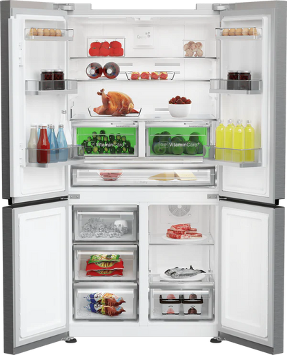 Blomberg 4 Door Fridge Freezer with VitaminCare+ Stainless Steel | KQD114VPX