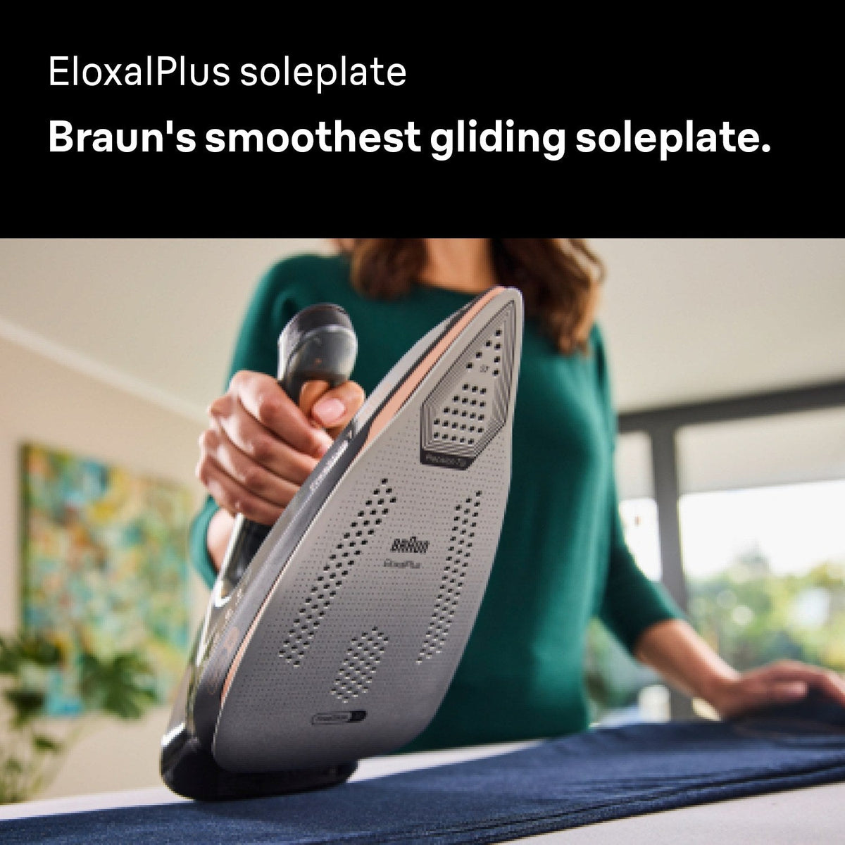 Braun FreeStyle 7 Steam Iron - Black - EloxalPlus soleplate
