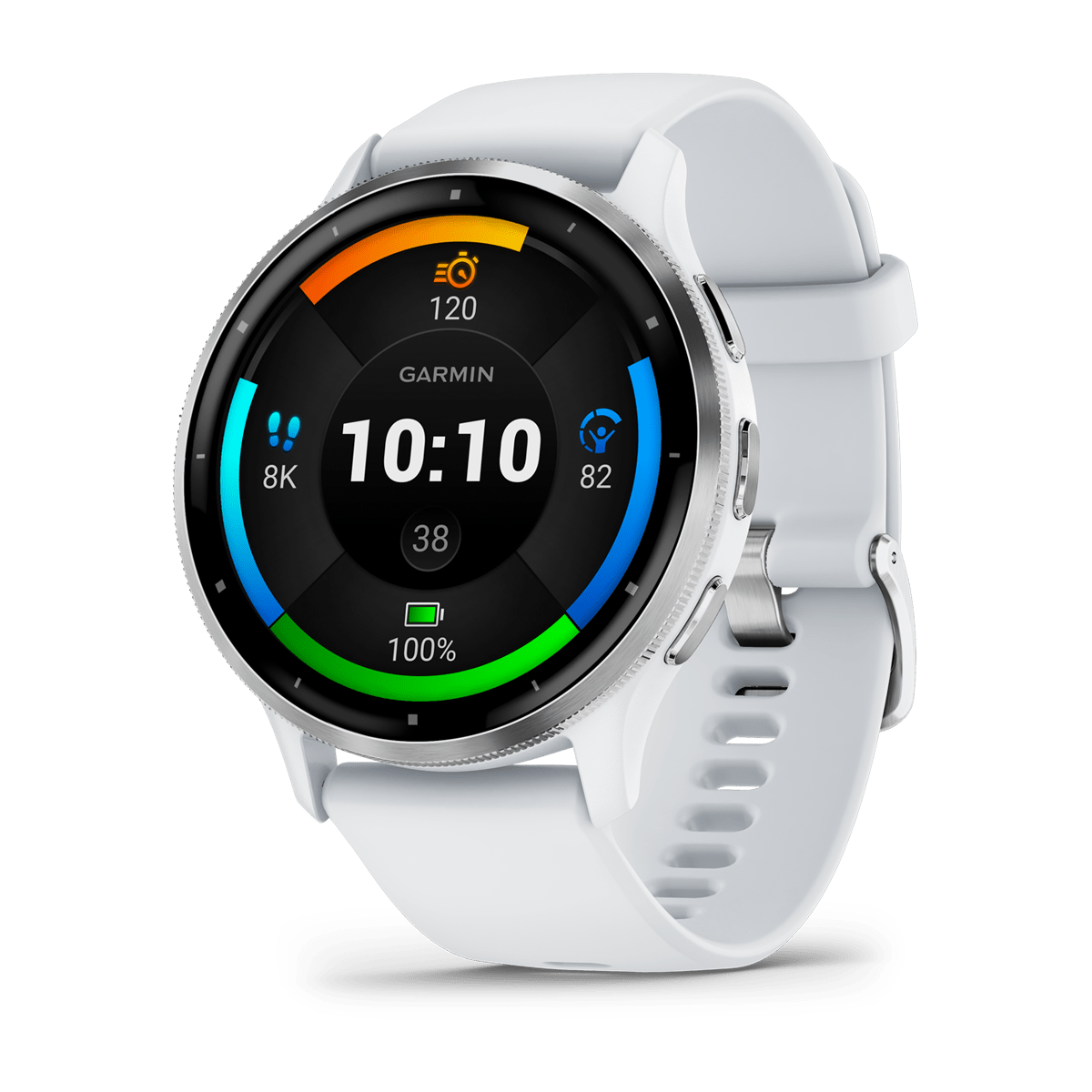 Garmin Venu 3 45mm GPS Health Smartwatch - front view , screen on