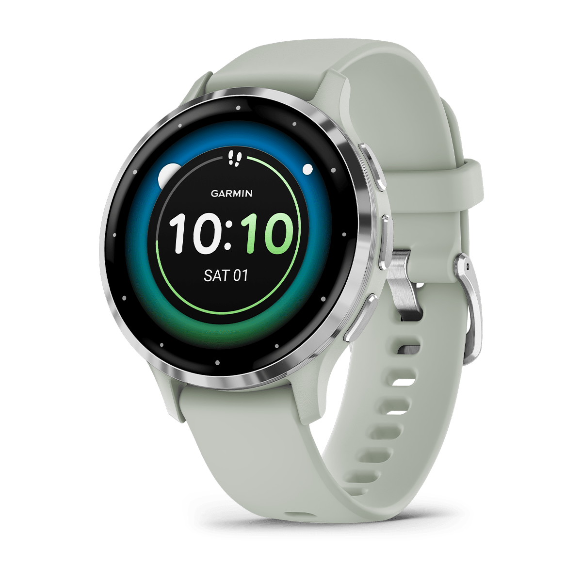 Garmin Venu 3S 41mm GPS Health Smartwatch - front view , screen on