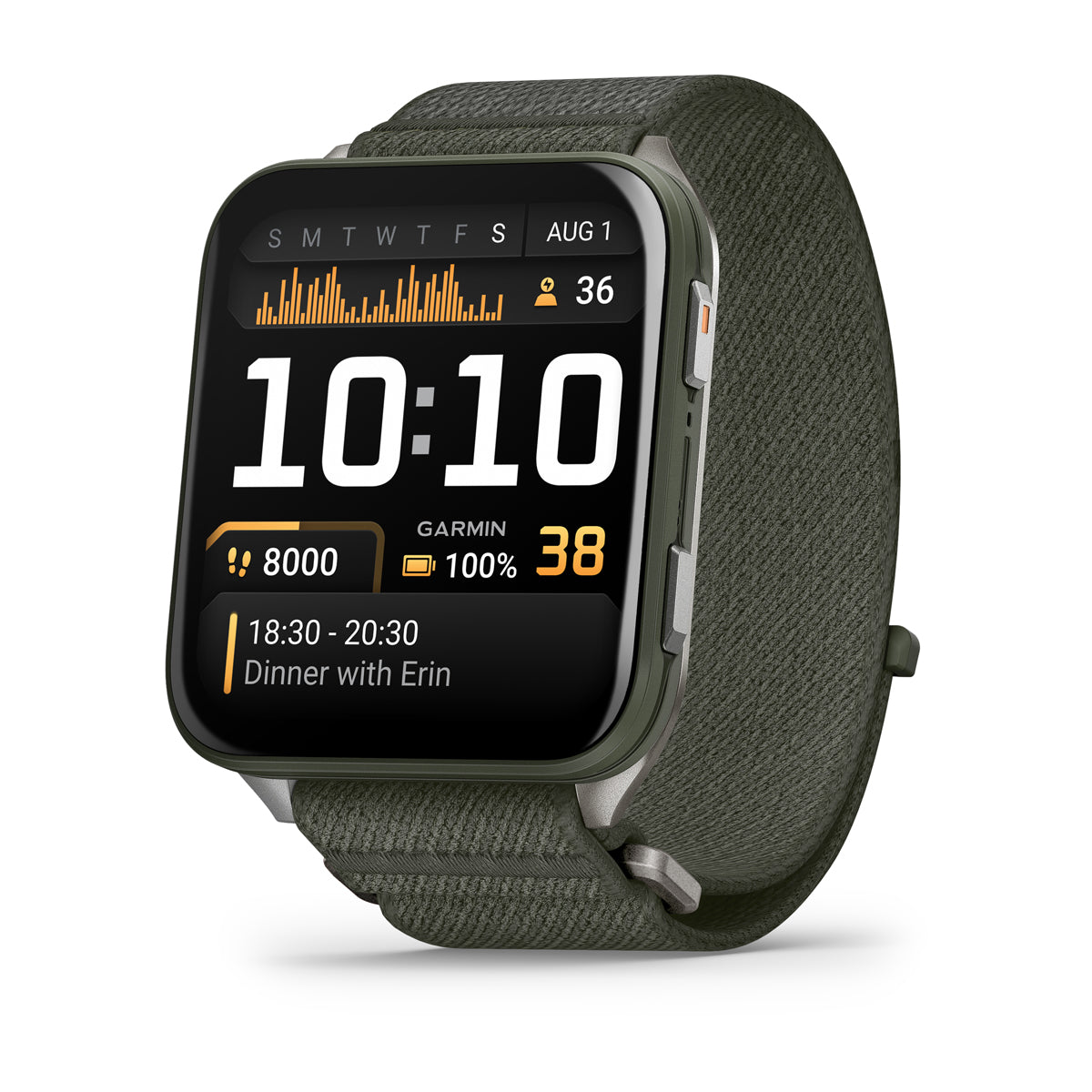 Garmin Venu X1 Ultra-Thin GPS Smartwatch - front view