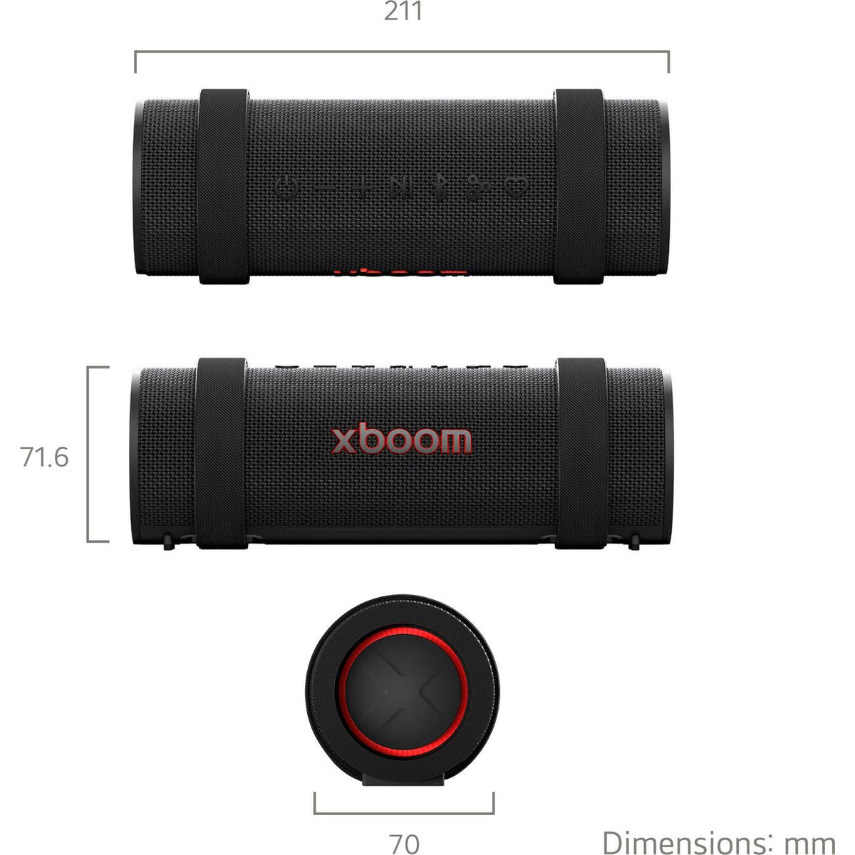 LG XBOOM Grab Portable Speaker 30 W | GRAB.AEUSLBK – view 3