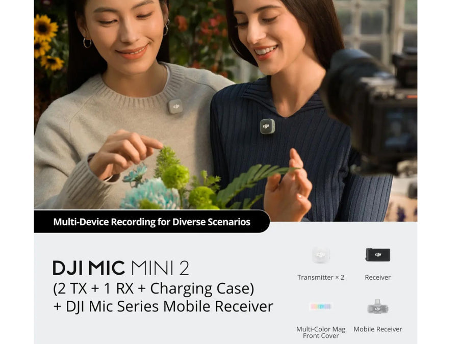 DJI Mic Mini 2 2TX 1 Mobile RX Case Microphone DJI King and Moffatt Ireland