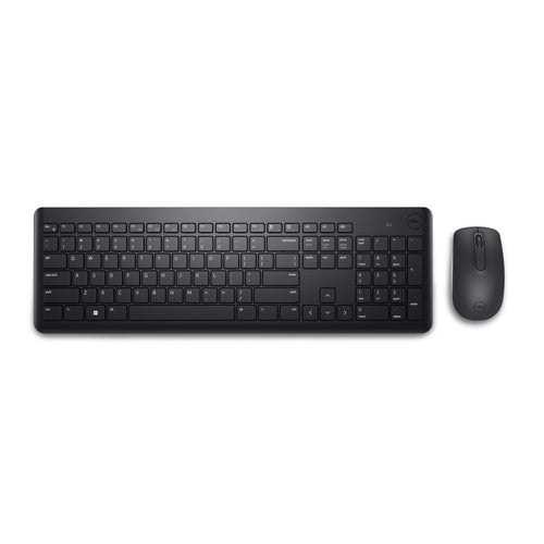 DELL Wireless Keyboard & Mouse Set - RF Wireless, QWERTY UK Layout, Black | KM3322W