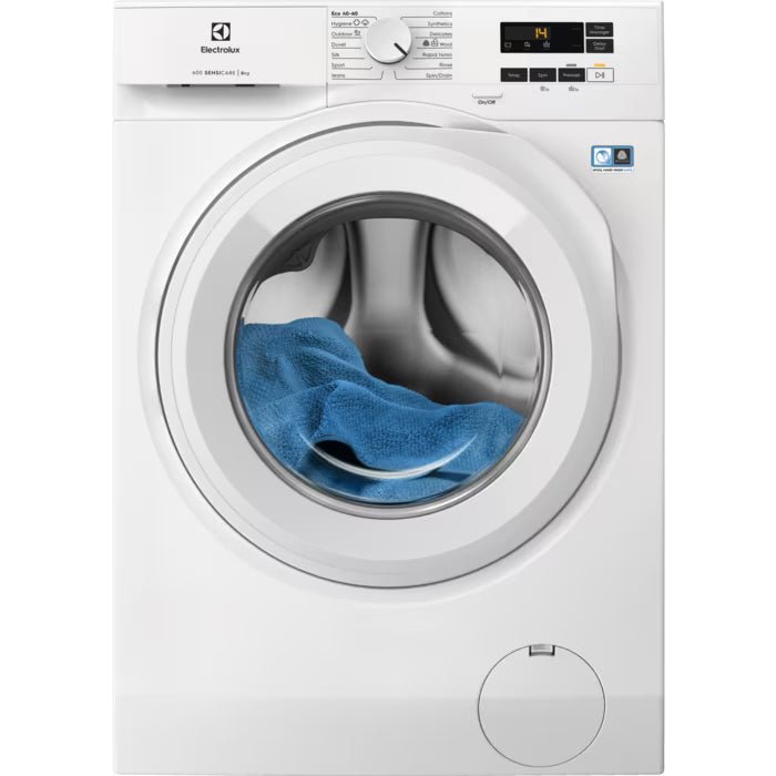 Electrolux 8KG 1400RPM Freestanding Washing Machine - White | EFI61841B Electrolux Washing Machine Euronics Ireland