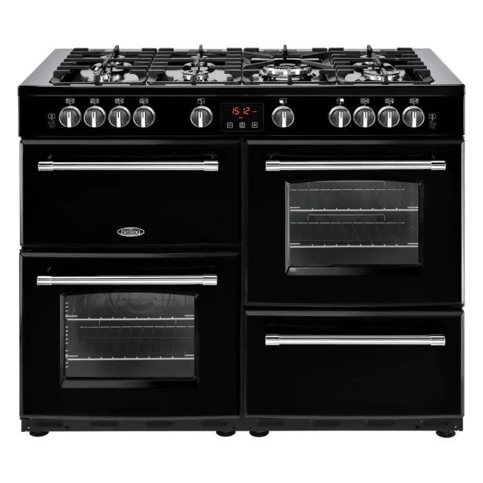 Belling Farmhouse 110cm Dual Fuel Range Cooker | FH110DFTBK