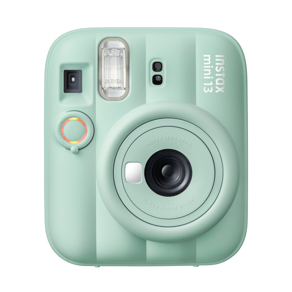 FUJIFILM instax mini 13 Instant Camera Lagoon Green - front view