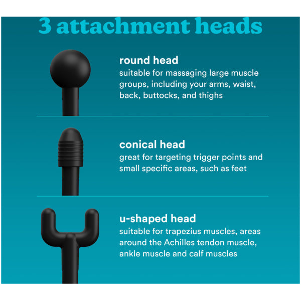 Homedics Black Physio Massage Gun | UK-PGM-200-E