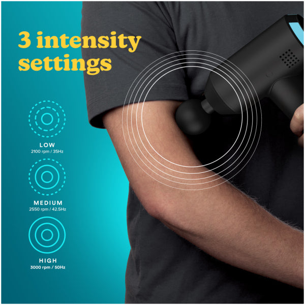 Homedics Black Physio Massage Gun | UK-PGM-200-E