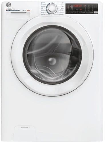 HOOVER H-WASH 350 Washing Machine 8kg Load 1400 Spin White | H3WPS486TAM6-80