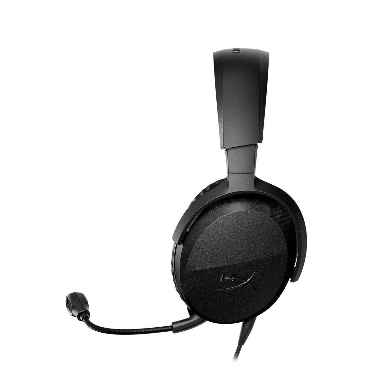 HyperX Cloud Stinger 3 Wired Gaming Headset - Black - side view, microphone extended