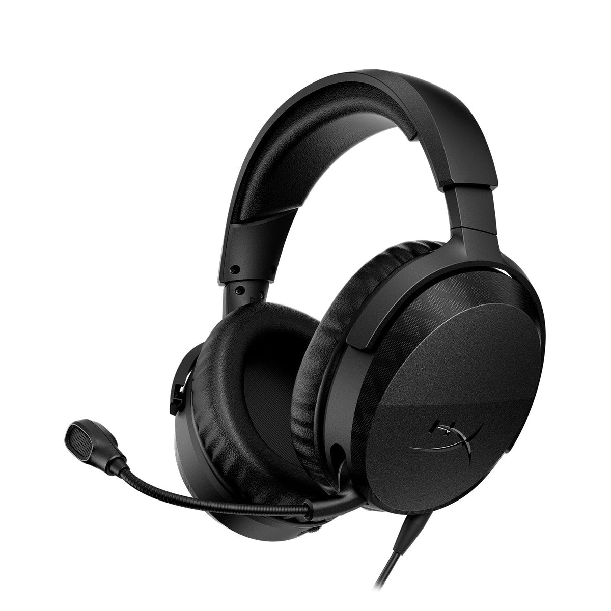HyperX Cloud Stinger 3 Wired Gaming Headset - Black - front view with boom microphone