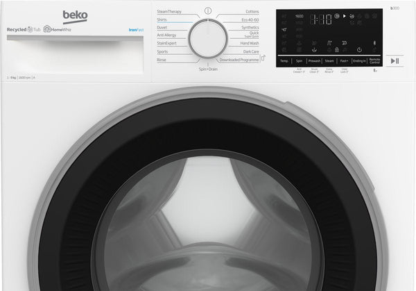 Beko 9kg 1600rpm Washing Machine IronFast RecycledTub | B3W5961IW