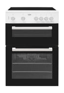 Beko Electric Cooker with Ceramic Hob - Black/White | KTC611W