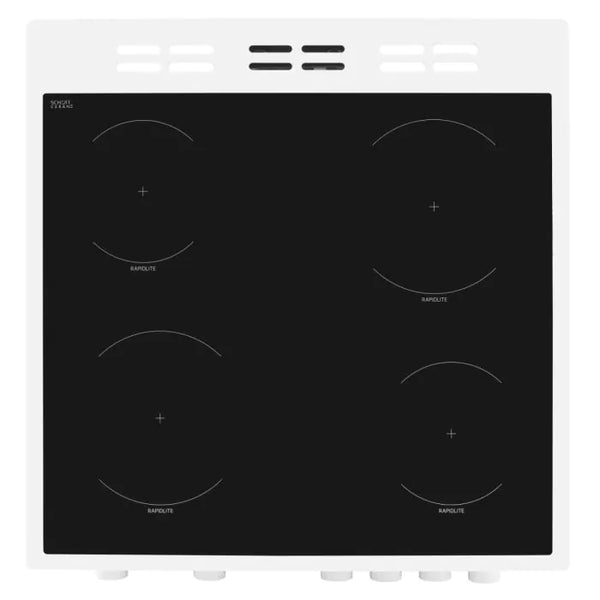 Beko Electric Cooker with Ceramic Hob - Black/White | KTC611W
