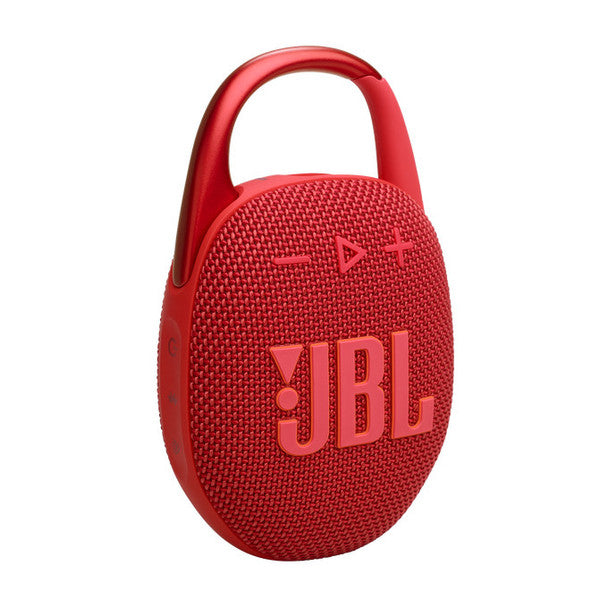 JBL Clip5, portable bluetooth speaker with carabiner, 12H battery, IP67 water &amp; dust proof and Auracast connect Red | JBLCLIP5RED
