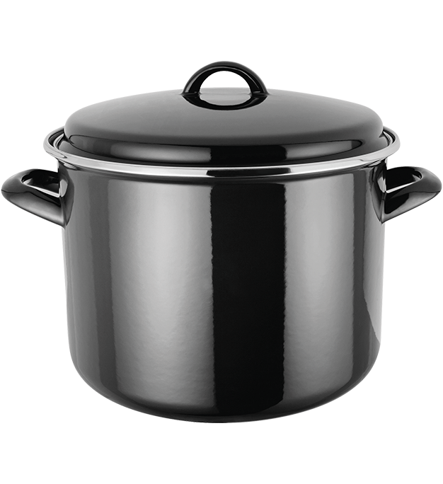Judge JH45 24cm enamel stockpot, black product image 1