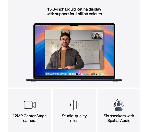 Apple MacBook Air 15.3" M4 16GB 512GB - Midnight 2025 | MW1M3B/A