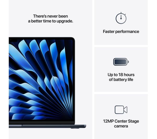 Apple MacBook Air 15.3" M4 16GB 512GB - Midnight 2025 | MW1M3B/A