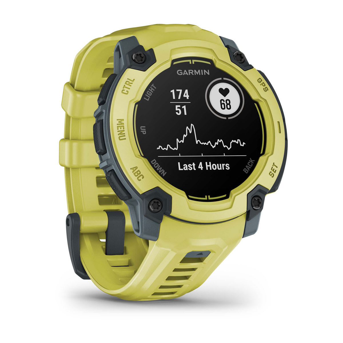 Garmin Instinct E 45mm Rugged GPS Smartwatch - angled left-front view