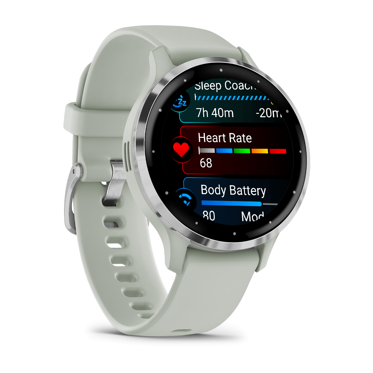 Garmin Venu 3S 41mm GPS Health Smartwatch - angled left-front view